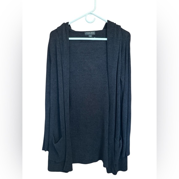 Barefoot Dreams Sweaters - Barefoot Dreams Cozy Chic Ultra lite Black Open Front Cardigan Size Large